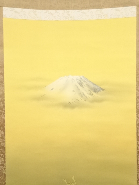 道具 ] - 道具 良渓筆 武者と富士 肉筆絹本掛軸 | ネットショップ圭